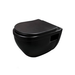 WC SUSPENDIDO NEGRO MATE 363X532X392MM