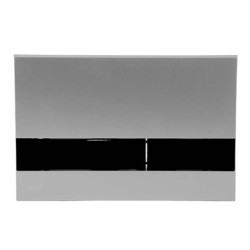 PULSADOR CROMO MATE NEGRO