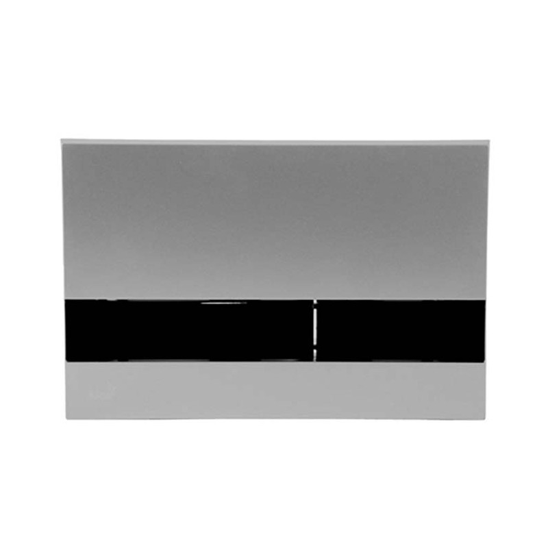 PULSADOR CROMO MATE NEGRO