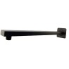 BRAZO REGADERA CUADRADO 40CM NEGRO MATE