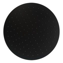 REGADERA DE LLUVIA REDONDA 40CM NEGRO MA