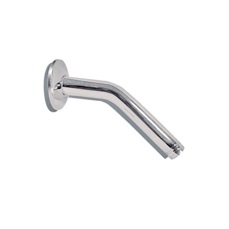 BRAZO PARA REGADERA Y CHAPETON ACERO PUL