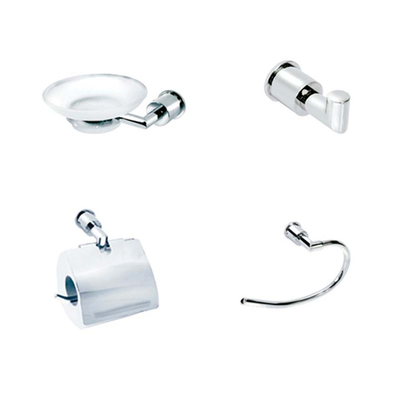 MALAGA SET DE 4 PZS ACCESORIOS PARA BAÑO