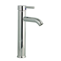 MONOMANDO ALTO PARA LAVABO CUERPO LATON